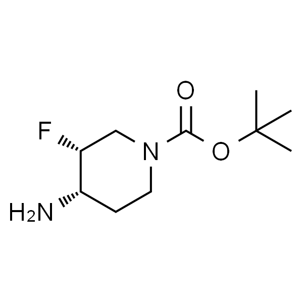 tert-butyl 3,4-cis-4-amino-3-fluoropiperidine-1-carboxylate racemate