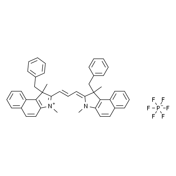 1-Benzyl-2-[3-(1-benzyl-1，3-dimethyl-1H-benzo[e]indol-2(3H)-ylidene)-1-propen-1-yl]-1，3-dimethyl-1H-benzo[e]indol-3-ium Hexafluorophosphate