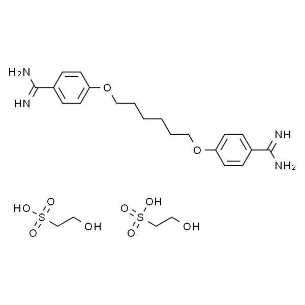 2-hydroxyethanesulphonic acid, compound with 4,4'-[hexane-1,6-diylbis(oxy)]bis[benzenecarboxamidine] (2:1)