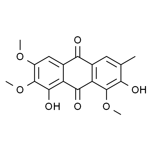 1,7-Dihydroxy-2,3,8-trimethoxy-6-methylanthracene-9,10-dione；Obtusin