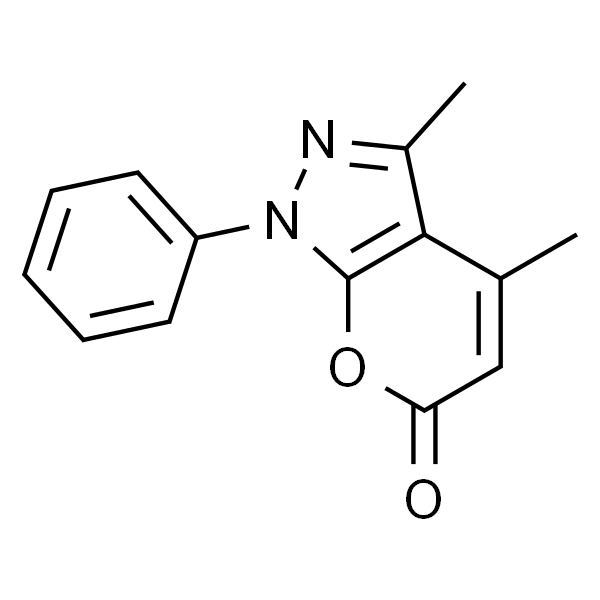 3,4-Dimethyl-1-phenylpyrano[2,3-c]pyrazol-6(1H)-one