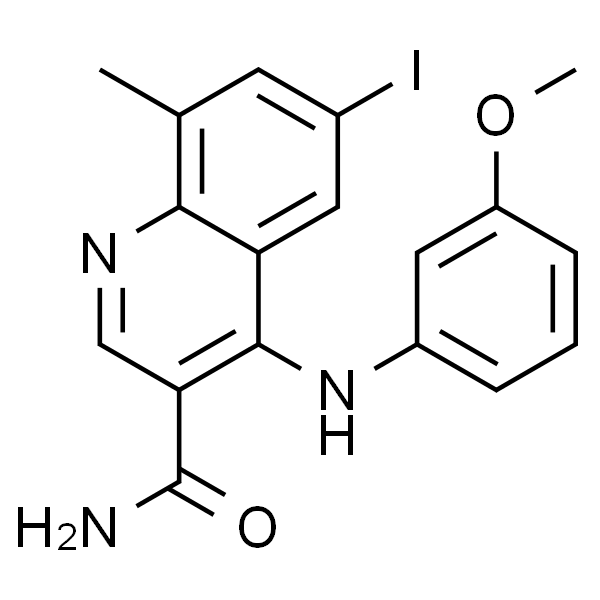 6-iodo-4-(3-MethoxyphenylaMino)-8-Methylquinoline-3-carboxaMide