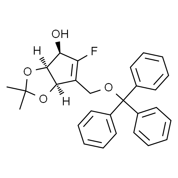 4H-Cyclopenta-1,3-dioxol-4-ol, 5-fluoro-3a,6a-dihydro-2,2-diMethyl-6-[(triphenylMethoxy)Methyl]-, (3aS,4R,6aR)-