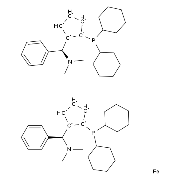 (RP,R'P)-1,1'-Bis(dicyclohexylphosphino)-2,2'-bis[(S)-α-(dimethylamino)benzyl]ferrocene