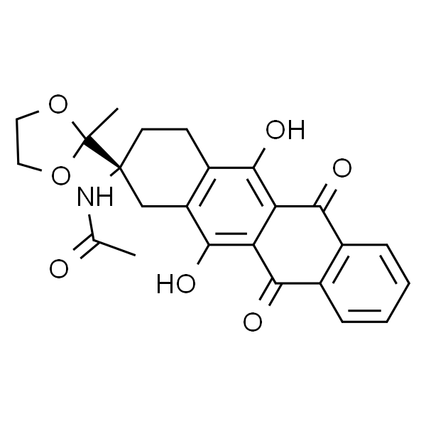 (R)-N-(5,12-dihydroxy-2-(2-methyl-1,3-dioxolan-2-yl)-6,11-dioxo-1,2,3,4,6,11-hexahydrotetracen-2-yl)acetamide