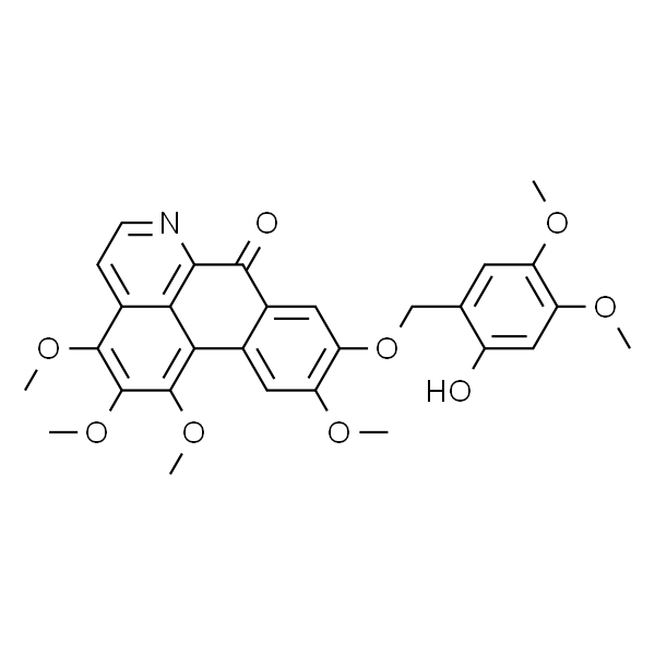 1,2,3,10-Tetramethoxy-9-(2-hydroxy-4,5-dimethoxybenzyloxy)oxoaporphine