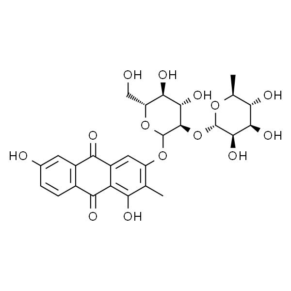 2-Methyl-1,3,6-trihydroxyanthraquinone 3-O-α-L-rhamnosyl-(1→2)- β-D-glucoside