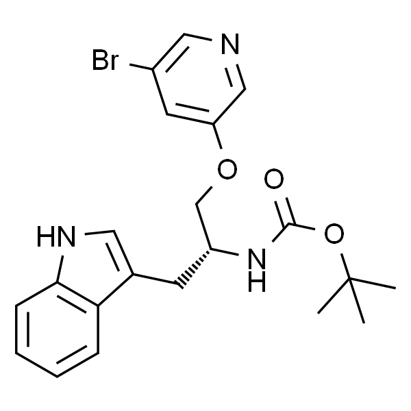 Carbamic acid, [(1R)-2-[(5-bromo-3-pyridinyl)oxy]-1-(1H-indol-3-ylmethyl)ethyl]-, 1,1-dimethylethyl ester (9CI)